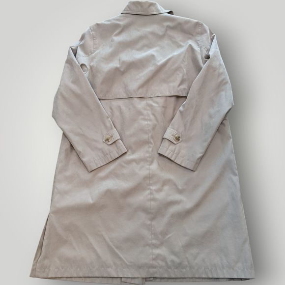 Gallery Women's L Khaki Tan Water Repellent Fully Lined Trench Coat - Picture 11 of 16